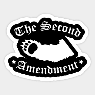 The Second Amendment Bear Arms Sticker